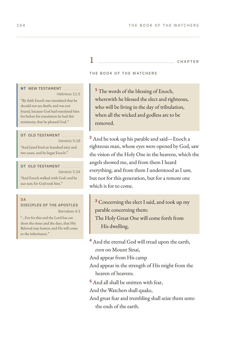 1 Enoch 1, the opening of the Book of the Watchers