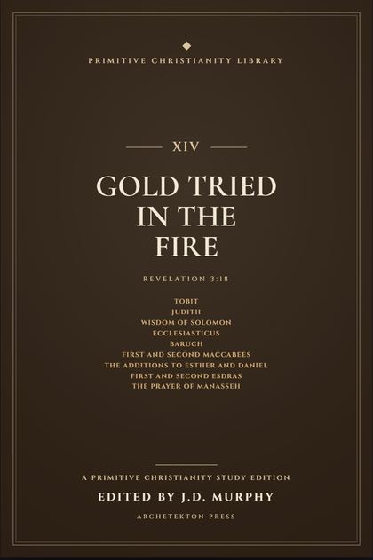 Cover proof of Volume XIV, Gold Tried in the Fire, a Primitive Christianity Library study edition.