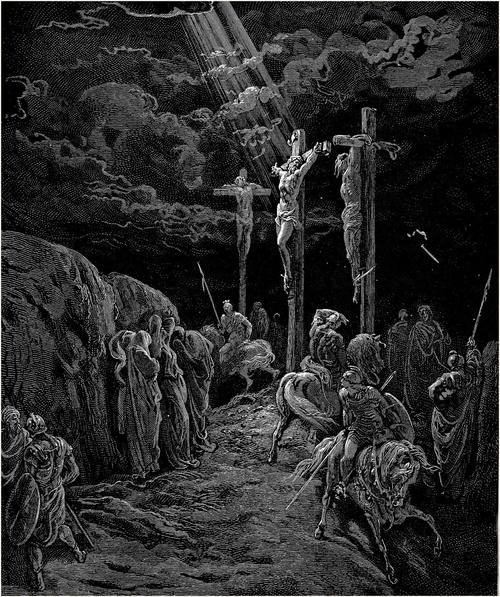 Dore engraving: the Crucifixion