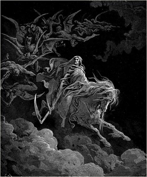 Dore engraving: death on a pale horse